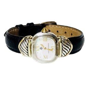 David Yurman Sterling 14k Gold Cable Capri Watch